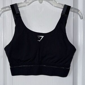 Gymshark Embody Black Sports Bra Medium Support Size S